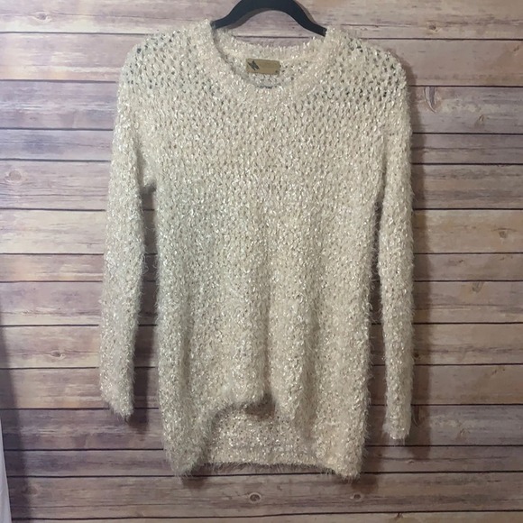 katsumi Sweaters - Anthropologie Katsumi Eyelash Soft Ivory Sweater Size Medium SOFT